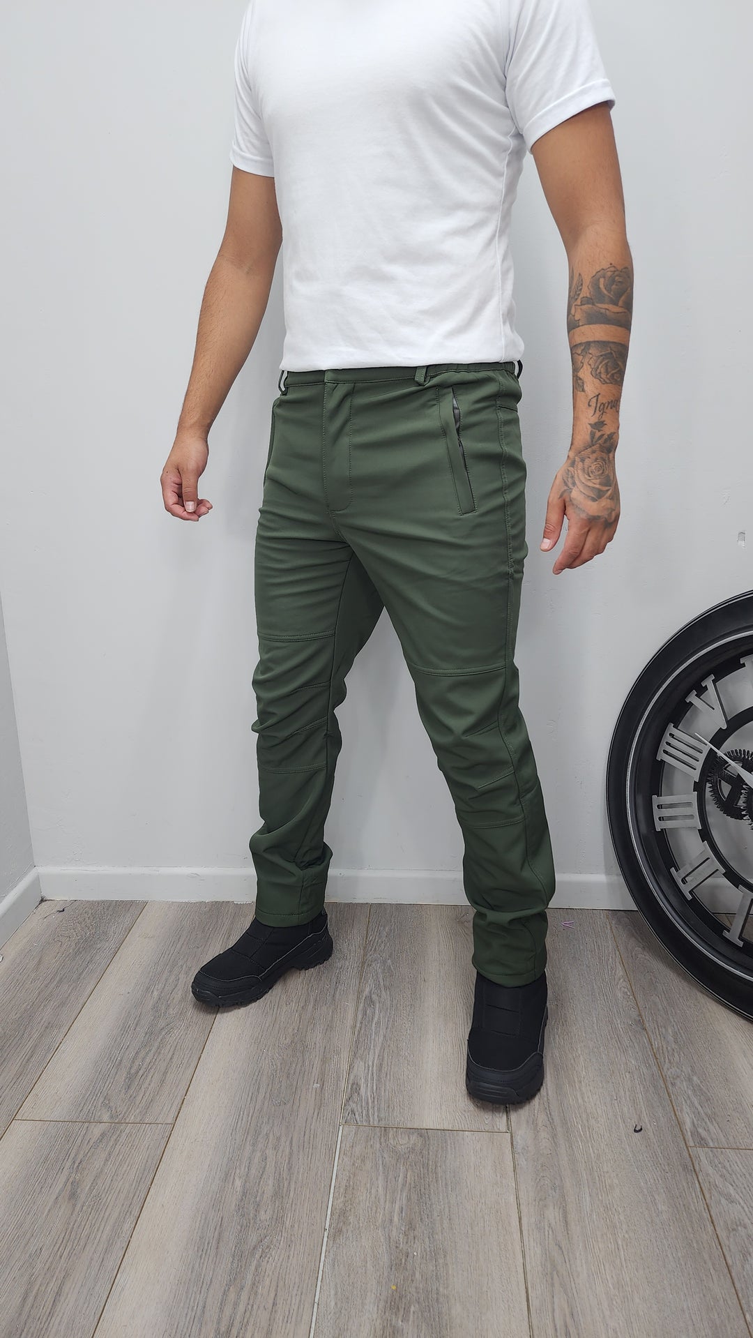 Pantalón liso Softshell 810 Verde - M - ibstore