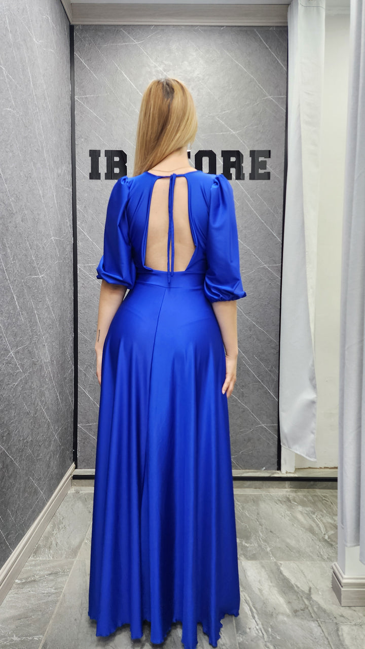 Vestido Renata azul rey