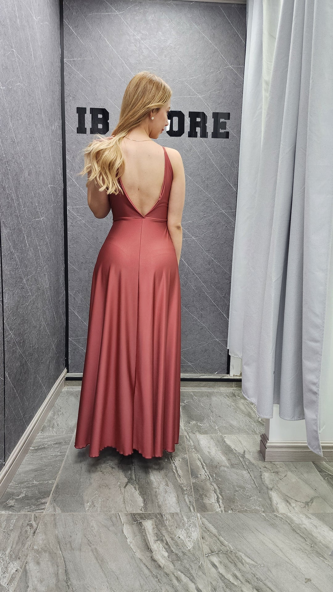 Vestido Giulia terracota