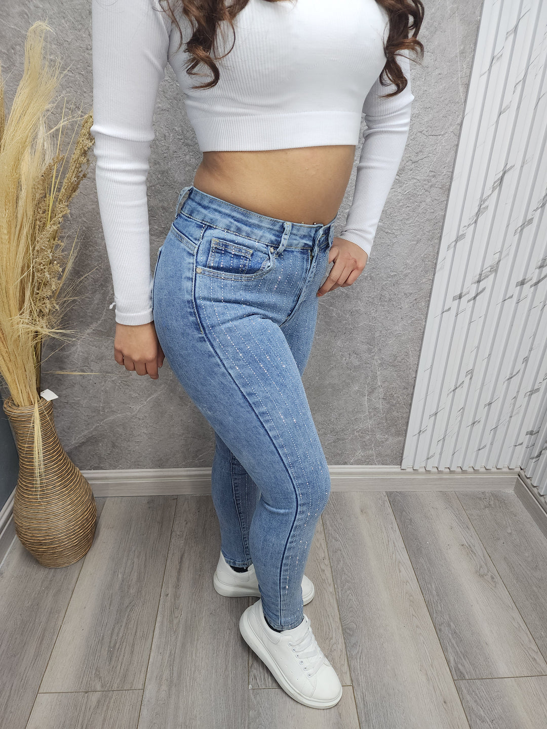 Skinny Crystal Blue 023 - 36 - ibstore